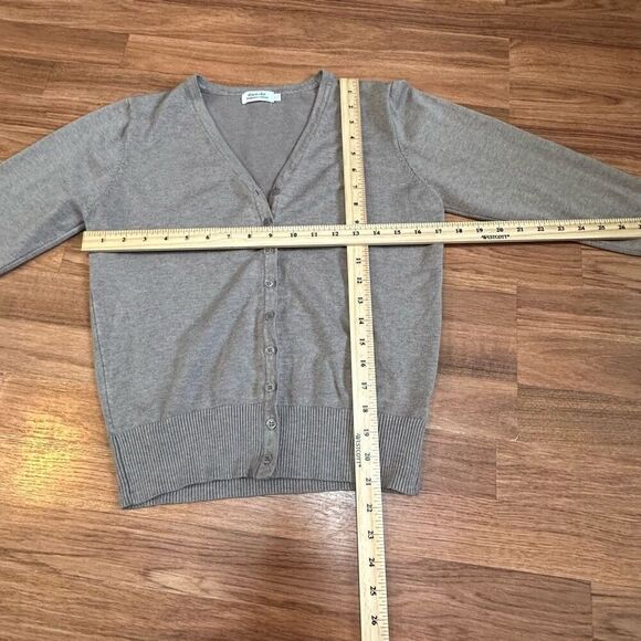 Danibe button down tan cardigan sweater size Large - Picture 7 of 13